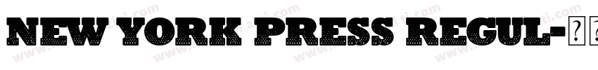 New York Press Regul字体转换